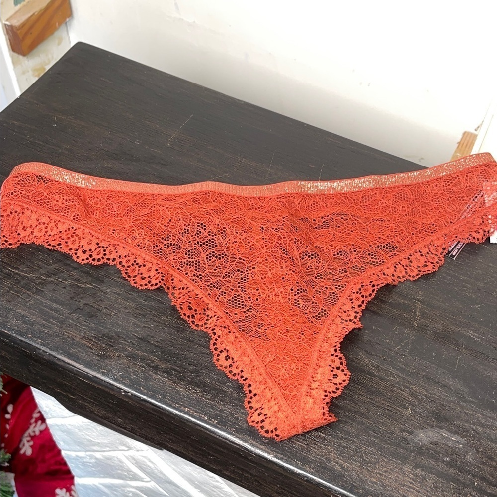 Victoria’s Secret Very Sexy Lace Thong XL Sienna Burnt Orange